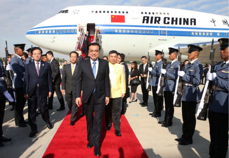 Chinese premier arrives in Thailand for GMS meeting