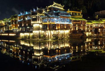 China Fenghuang night view