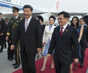 Chinese president arrives in Singapore for state visit