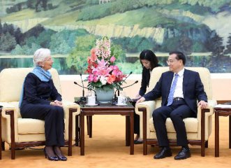Premier meets IMF chief on financial issues