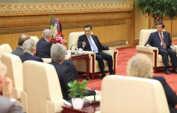 Chinese premier eyes long-term, healthy development of China-U.S. ties