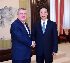 Chinese vice premier meets IOC president