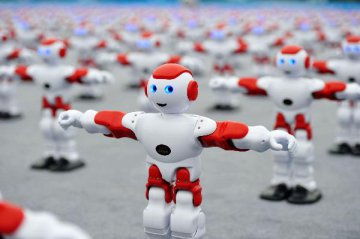 Robot dance in east China sets world record