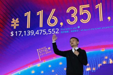 Singles Day sales top 120 billion yuan at Alibaba