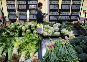 Chinas May inflation expected to rise as food price decline narrows
