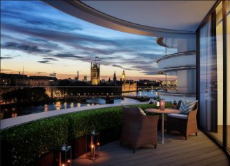 Price of central London new-build flats fell