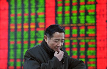 Shanghai Composite index down 0.55 percent at midday
