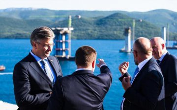 Croatian PM happy with progress of Peljesac Bridge construction