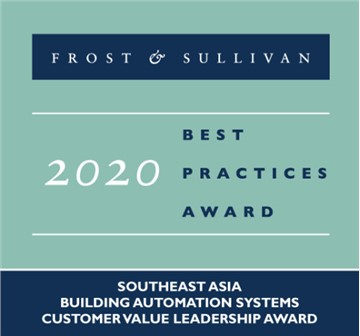 Azbil Receives Frost & Sullivan 2020 Southeast Asia Building Automation Systems Customer Value Leadership Award
