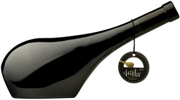 Italian design incorporates flavour with a decanter bottle Barbera dellEmilia IGT