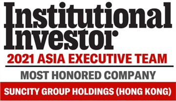 Suncity voted as Number 1 in Gaming & Lodging Sector in the Institutional Investor 2021 All-Asia Executive Rankings