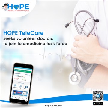 HOPE Telecare seeks volunteer doctors to join telemedicine task force, Offering free virtual medical consultation for the public