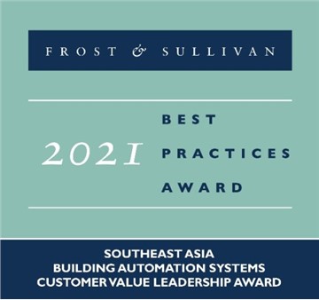 Azbil Receives Frost & Sullivan 2021 Southeast Asia Building Automation Systems Customer Value Leadership Award for Second Consecutive Year