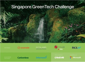 Singapore GreenTech Challenge by Microsoft to rally community effort and accelerate progress on the Singapore Green Plan