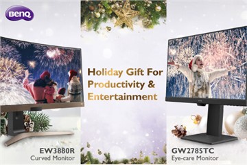 Give the gift of eye comfort with BenQ EW3880R and GW2785T eyecare monitors this festive season