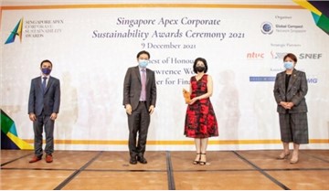Azbil Receives Singapore Apex Corporate Sustainability Award 2021