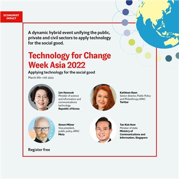 Economist Impact: Technology for Change Week Asia - Applying technology for the social good