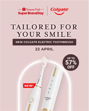 Colgate’s latest electric toothbrush launching first on Shopee is ‘Tailored for Your Smile’