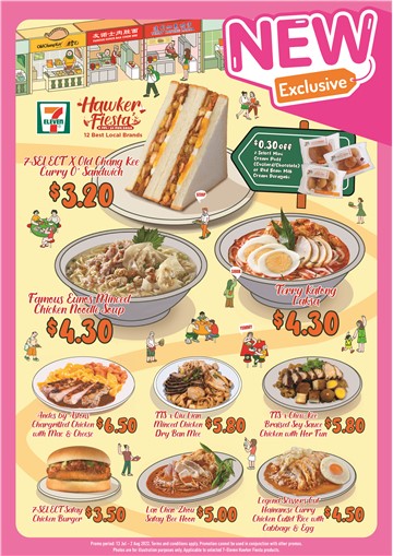 7-Eleven Hawker Fiesta Launches Authentic Recipes to Go With 12 Classic Local Brands!