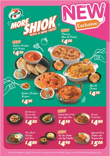 More SHIOK With a New Twist! 7-Eleven Refines Recipes of 9 Fan-Favourite 7-SELECT Ready to Eat Meals