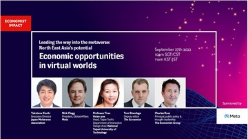 Join Economist Impacts Leading the way into the metaverse: Economic opportunities in virtual worlds. September 27th. Online.