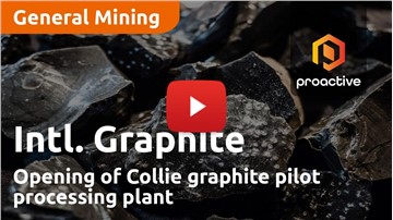 International Graphite talks opening of Collie graphite pilot processing plant