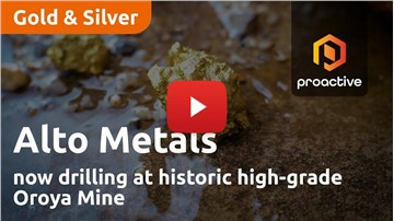 Alto Metals now drilling at historic high-grade Oroya Mine