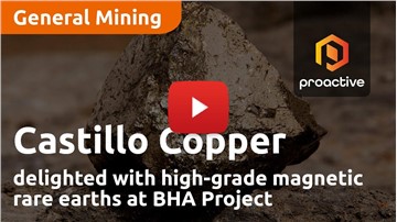 Castillo Copper delighted with high-grade magnetic rare earths at BHA Project