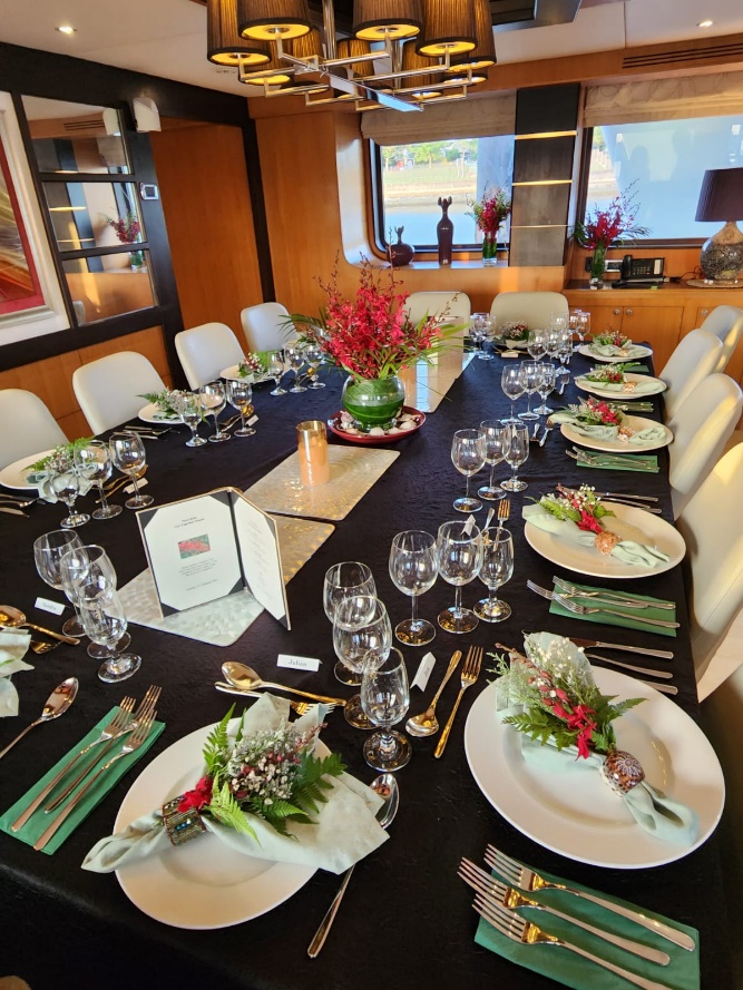 Fine dining experience aboard the 'Star of the Sea'