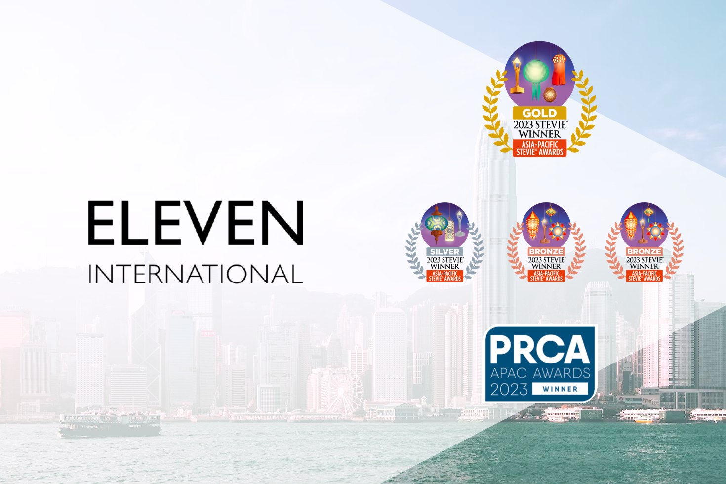Eleven International wins Stevie and PRCA Awards