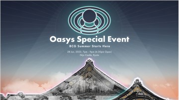 Oasys Announces the First-ever Oasys Special Event in Kyoto; New titles and verses by global gaming giants to be showcased