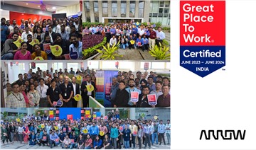 Arrow Electronics Earns Great Place to Work Certification in India