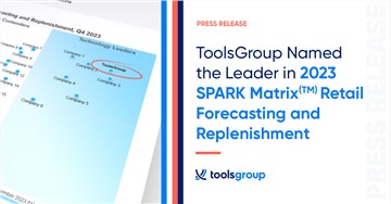 ToolsGroup Positioned as the Leader in the SPARK Matrix for Retail Forecasting and Replenishment by Quadrant Knowledge Solutions