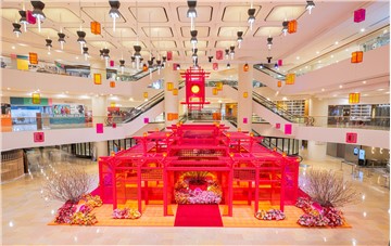 Prosperity Shimmers in Every Colour at Pacific Place Floral Displays and Colourful Decorations Await in a Modern Chinese Garden This Lunar New Year