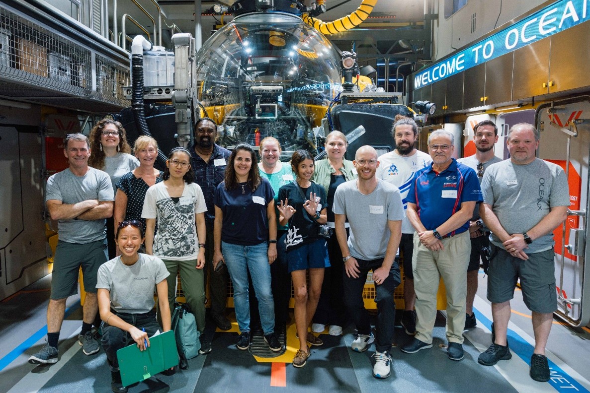 Educators who are part of the Conservation International Singapore network tour OceanXplorer, the world's most advanced research vessel, as part of new OceanX Education programmes kicking off this week in Singapore