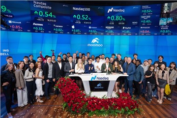 Moomoo Celebrates Success with Business Partners at Nasdaq Exchange