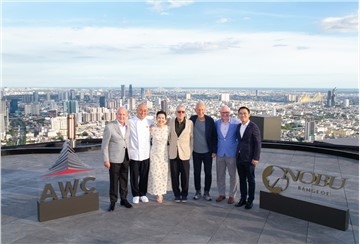 AWC Welcomes the Founders of Nobu Hospitality to ‘Nobu Bangkok’, the Worlds Highest Nobu Restaurant at EA Rooftop at The Empire