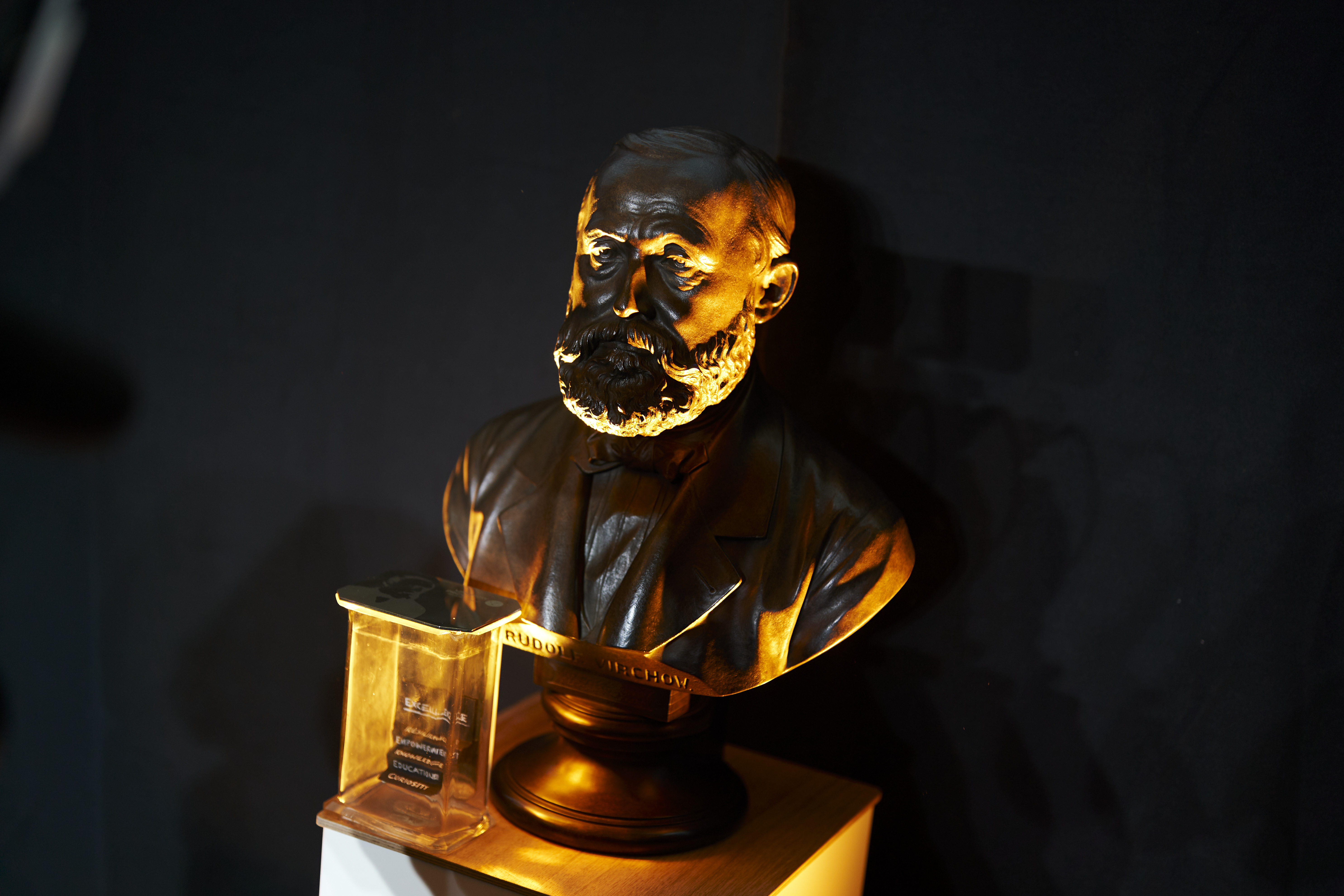 Bust of Rudolf Virchow at the Virchow Prize 2023 Award Ceremony