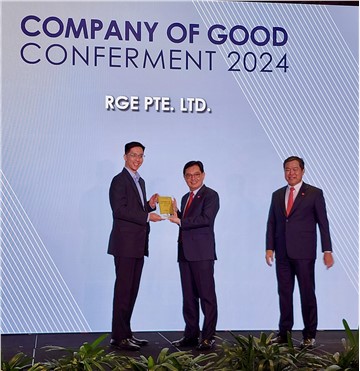 RGE Named ‘Champion of Good’ by National Volunteer and Philanthropy Centre for Leading ESG Initiatives